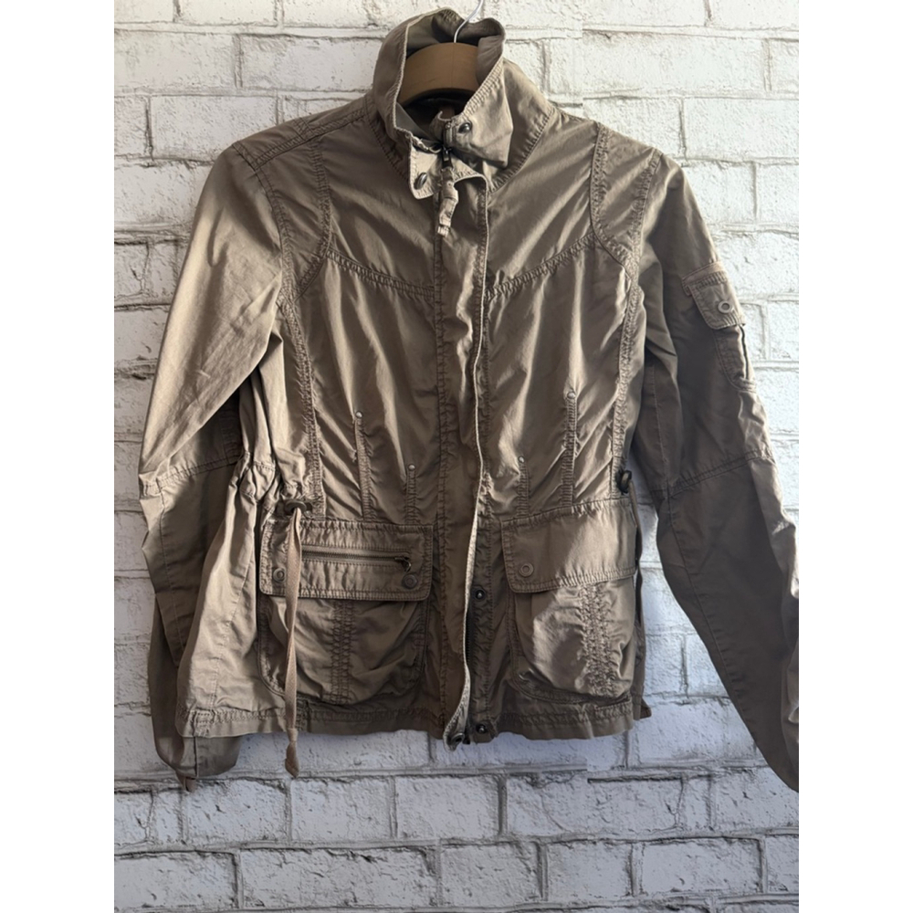 Women's Eddie Bauer lightweight cotton utility jacket size XS Tan